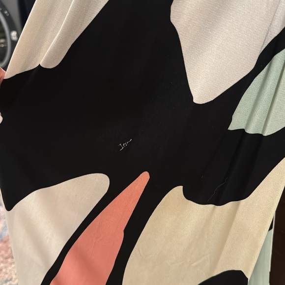 Issa London Silk Jersey V neck Dress Multi Print US 2 UK 6 - Picture 13 of 16